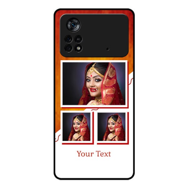 Poco X4 Pro 5G Custom Glass Phone Case - Wedding Memories Design