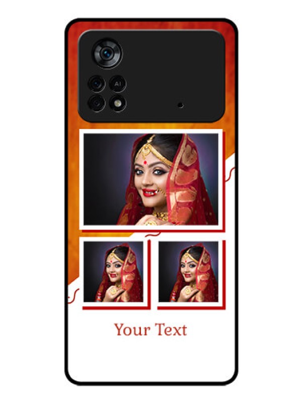Custom Poco X4 Pro 5G Custom Glass Phone Case - Wedding Memories Design