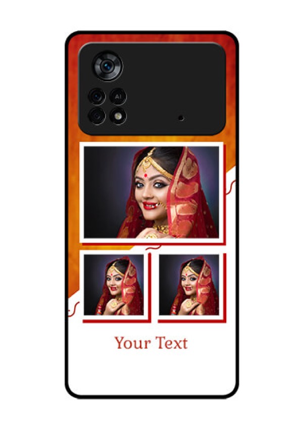Poco X4 Pro 5G Custom Glass Phone Case - Wedding Memories Design