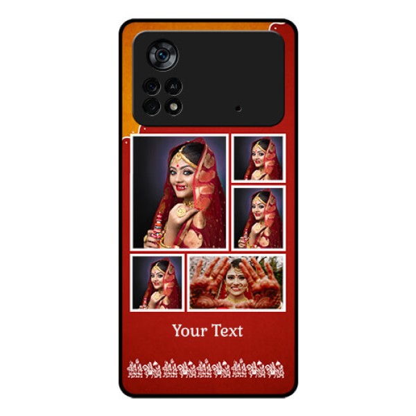 Poco X4 Pro 5G Personalized Glass Phone Case - Wedding Pic Upload Design Poco X4 Pro 5G Personalized Glass Phone Case - Wedding Pic Upload Design