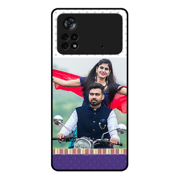 Poco X4 Pro 5G Photo Printing on Glass Case - Cute Family Design