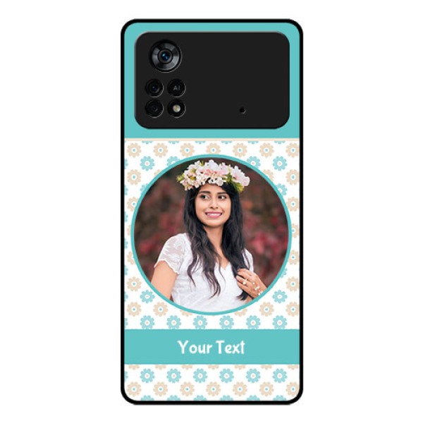 Poco X4 Pro 5G Custom Glass Mobile Case - Beautiful Flowers Design