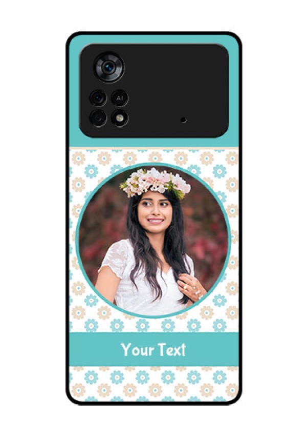 Poco X4 Pro 5G Custom Glass Mobile Case - Beautiful Flowers Design