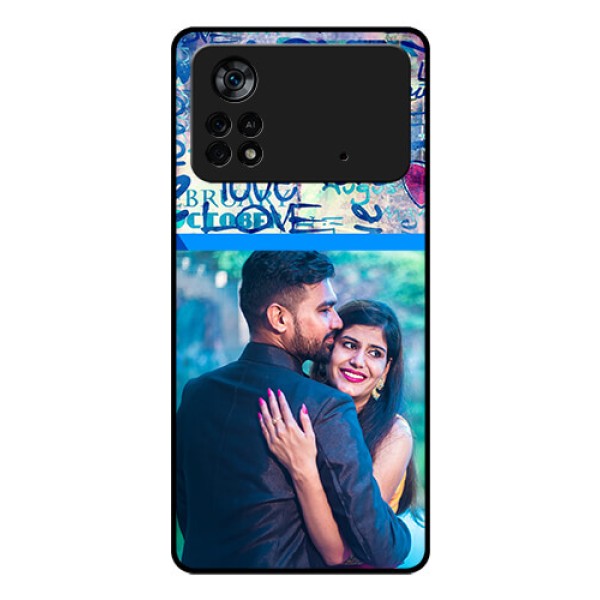 Poco X4 Pro 5G Custom Glass Mobile Case - Colorful Love Design
