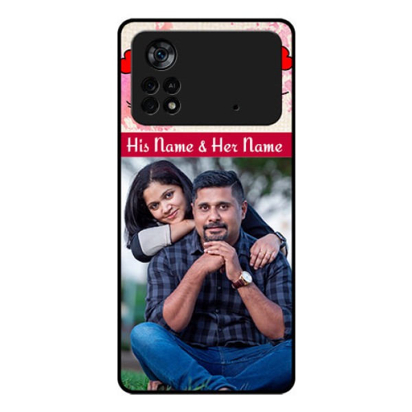 Poco X4 Pro 5G Photo Printing on Glass Case - You and Me Case Design