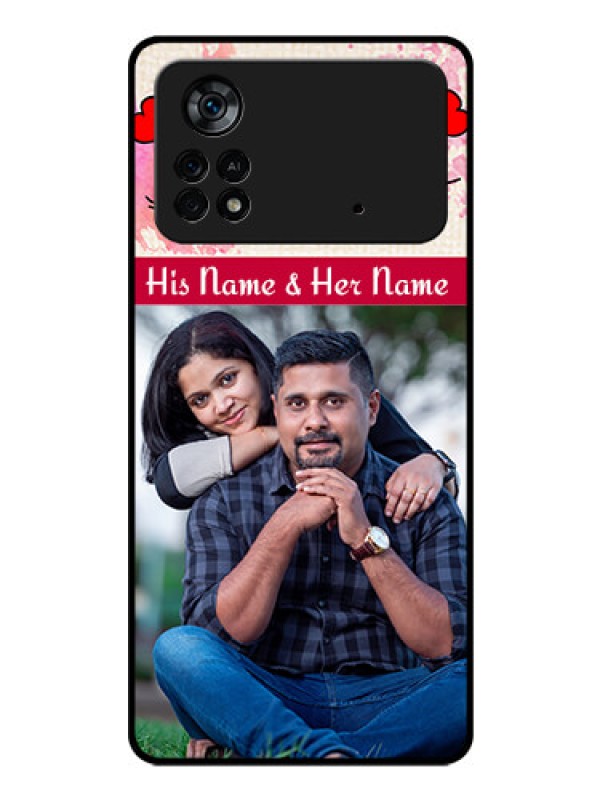 Custom Poco X4 Pro 5G Photo Printing on Glass Case - You and Me Case Design