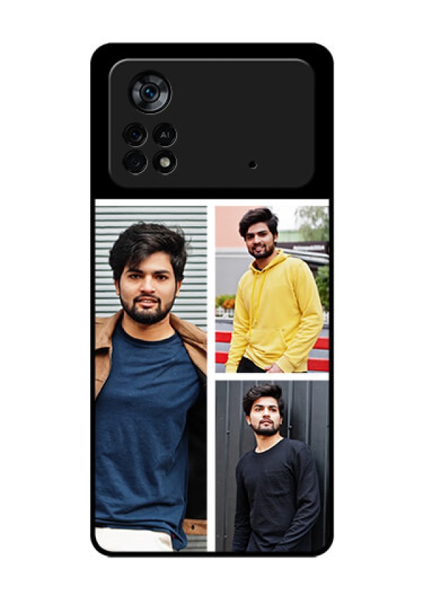 Poco X4 Pro 5G Photo Printing on Glass Case - Upload Multiple Picture Design