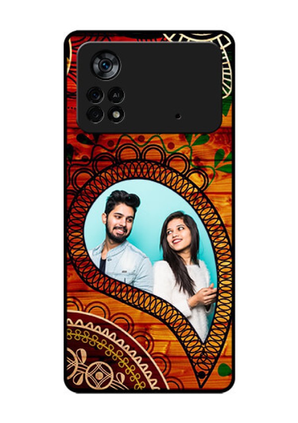 Poco X4 Pro 5G Personalized Glass Phone Case - Abstract Colorful Design