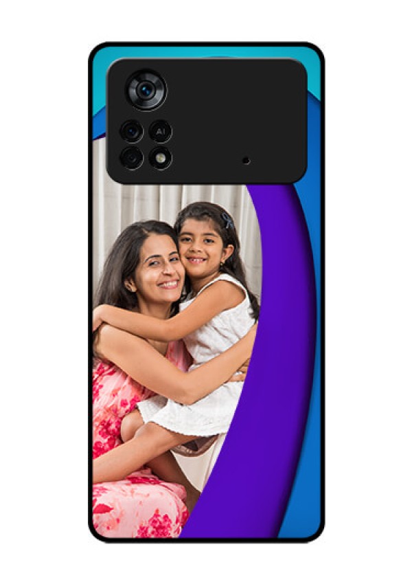 Poco X4 Pro 5G Photo Printing on Glass Case - Simple Pattern Design