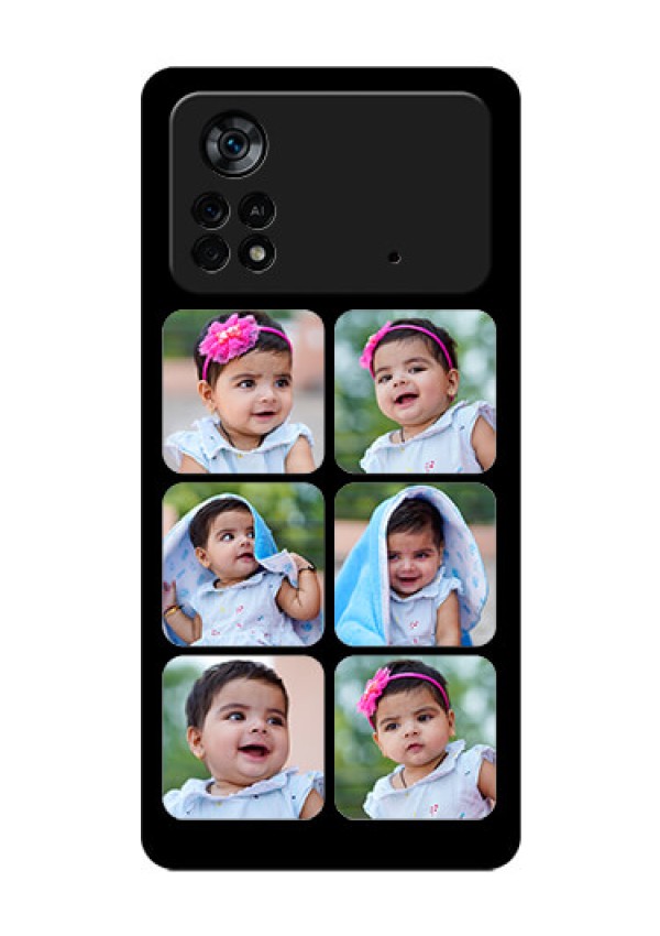 Poco X4 Pro 5G Photo Printing on Glass Case - Multiple Pictures Design