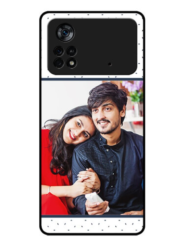 Custom Poco X4 Pro 5G Personalized Glass Phone Case - Premium Dot Design
