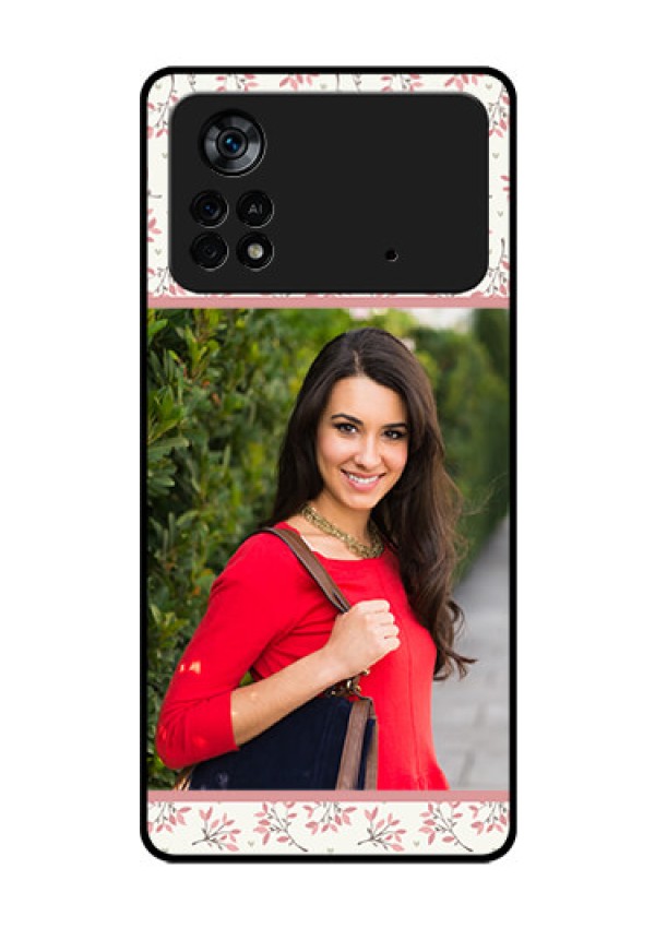Poco X4 Pro 5G Custom Glass Phone Case - Premium Floral Design