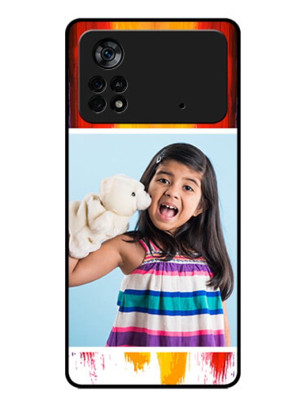 Custom Poco X4 Pro 5G Personalized Glass Phone Case - Multi Color Design