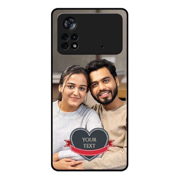 Poco X4 Pro 5G Custom Glass Phone Case - Just Married Couple Design Poco X4 Pro 5G Custom Glass Phone Case - Just Married Couple Design