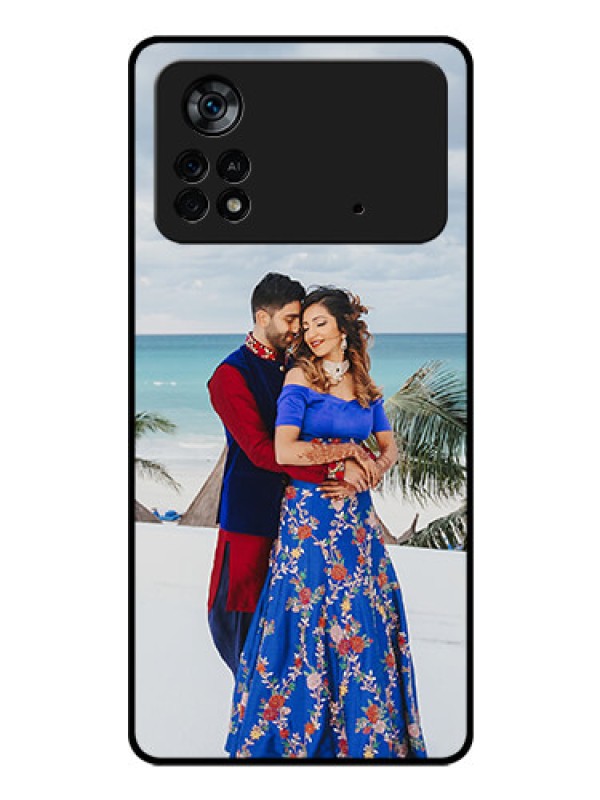 Custom Poco X4 Pro 5G Photo Printing on Glass Case - Upload Full Picture Design