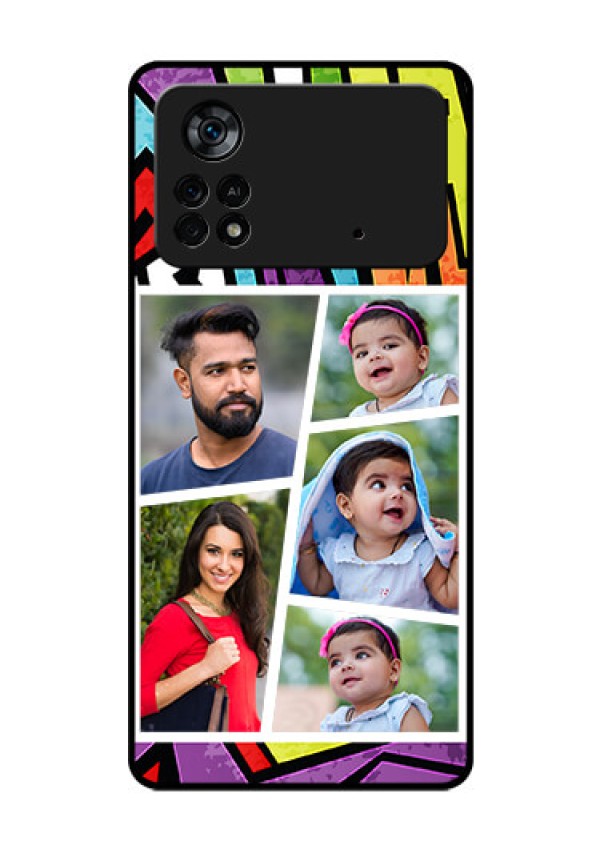 Poco X4 Pro 5G Custom Glass Phone Case - Graffiti pattern Design