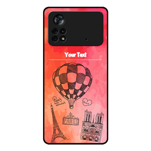 Poco X4 Pro 5G Custom Glass Phone Case - Paris Theme Design