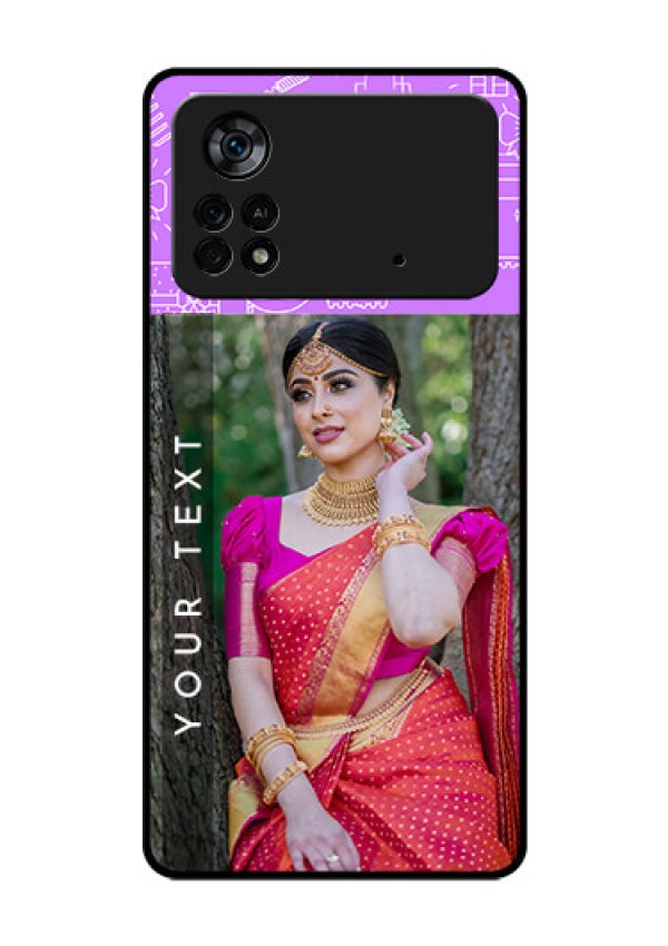Poco X4 Pro 5G Custom Glass Mobile Case - Birthday Icons Design