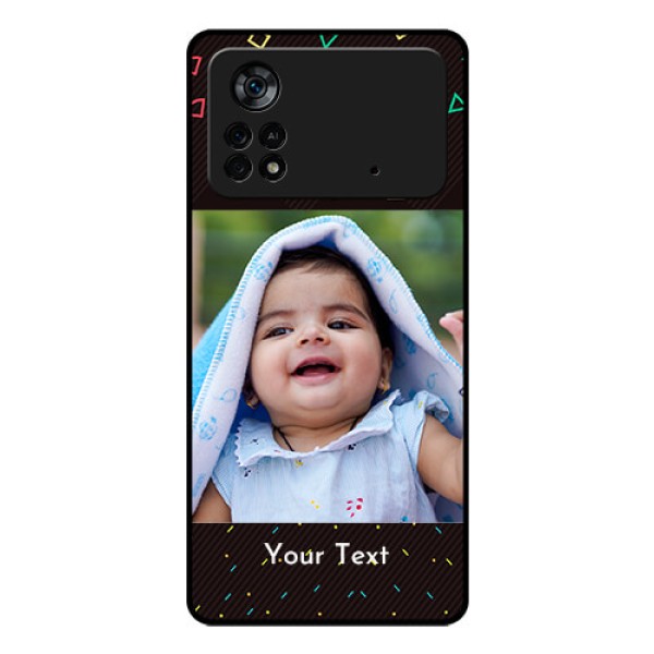 Poco X4 Pro 5G Custom Glass Phone Case - with confetti birthday design Poco X4 Pro 5G Custom Glass Phone Case - with confetti birthday design