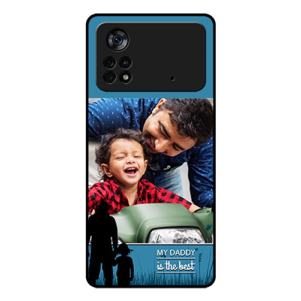 Poco X4 Pro 5G Custom Glass Mobile Case - Best dad design