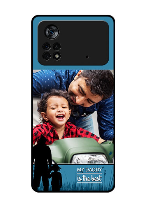Poco X4 Pro 5G Custom Glass Mobile Case - Best dad design