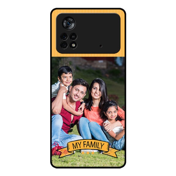 Poco X4 Pro 5G Custom Glass Phone Case - My Family Design