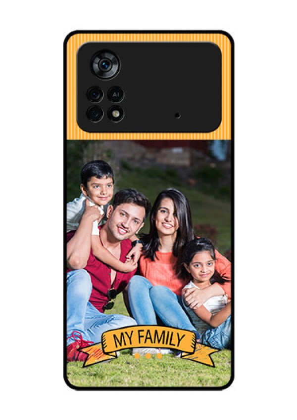 Poco X4 Pro 5G Custom Glass Phone Case - My Family Design