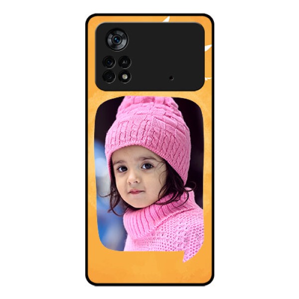 Poco X4 Pro 5G Personalized Glass Phone Case - Water Color Design with Bird Icons Poco X4 Pro 5G Personalized Glass Phone Case - Water Color Design with Bird Icons