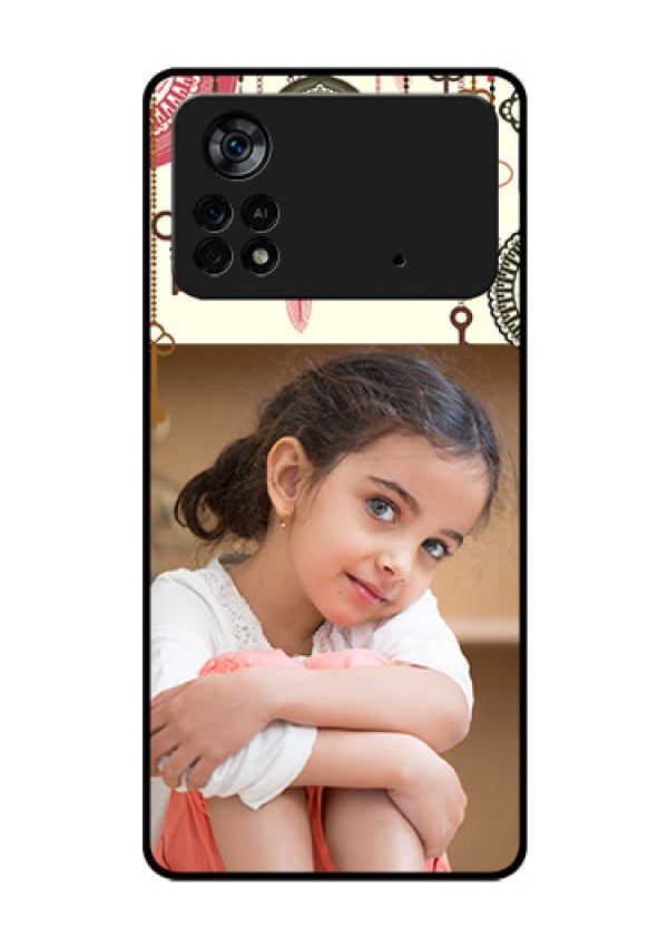Poco X4 Pro 5G Custom Glass Mobile Case - Boho Style Design