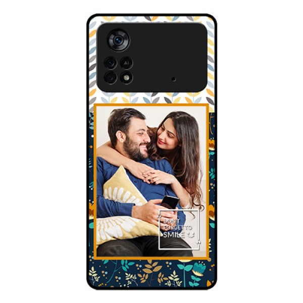Poco X4 Pro 5G Custom Glass Mobile Case - Pattern Design