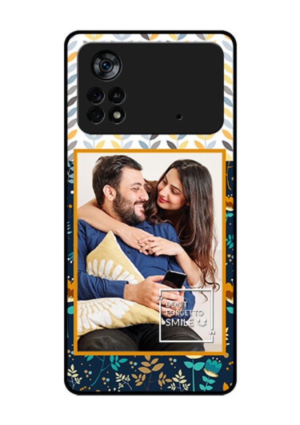 Poco X4 Pro 5G Custom Glass Mobile Case - Pattern Design