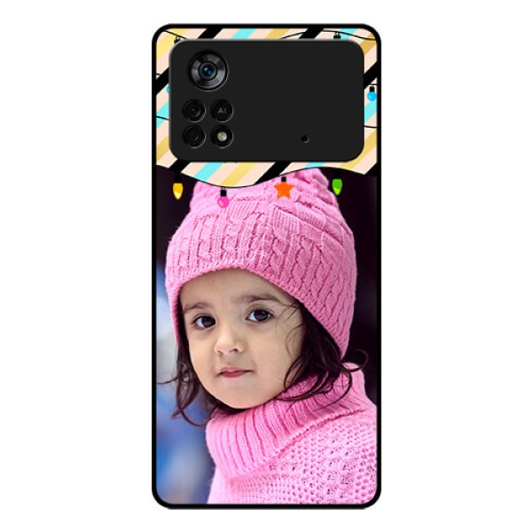 Poco X4 Pro 5G Custom Glass Mobile Case - Lights Hanging Design