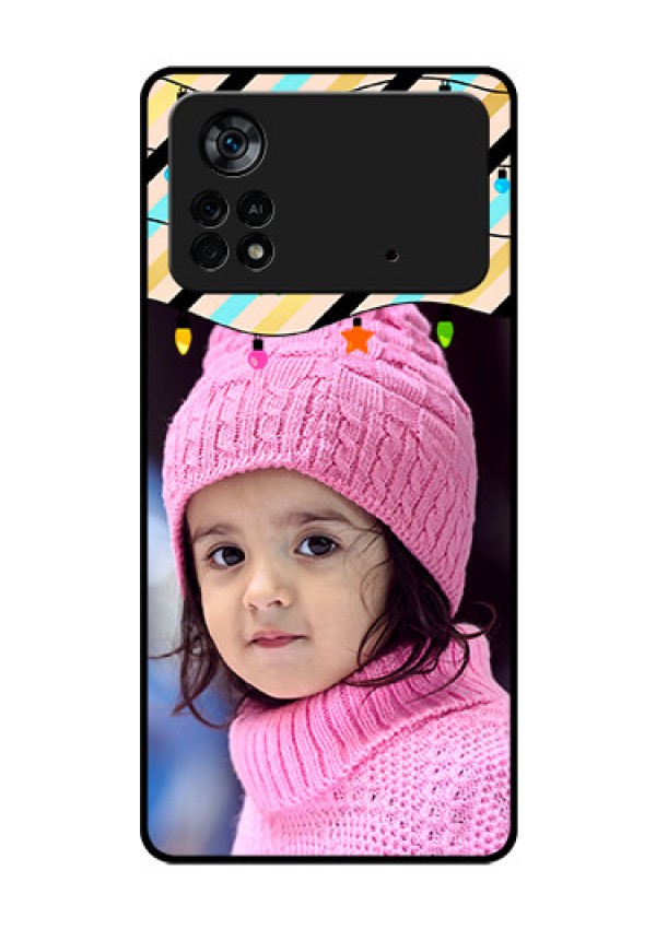 Poco X4 Pro 5G Custom Glass Mobile Case - Lights Hanging Design