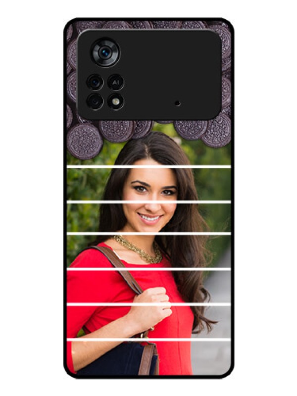 Custom Poco X4 Pro 5G Custom Glass Phone Case - with Oreo Biscuit Design