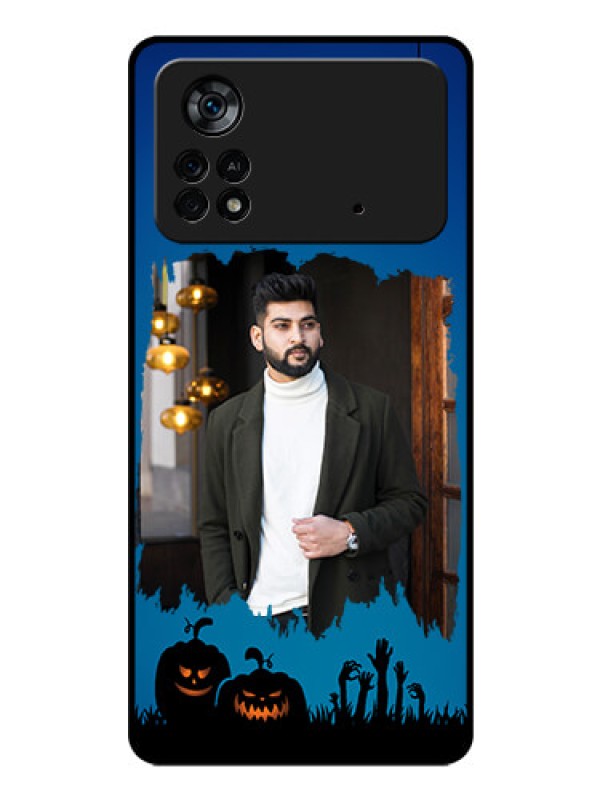 Custom Poco X4 Pro 5G Photo Printing on Glass Case - with pro Halloween design