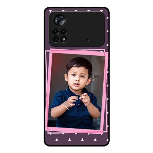 Poco X4 Pro 5G Custom Glass Mobile Case - Triangle Pattern Dotted Design Poco X4 Pro 5G Custom Glass Mobile Case - Triangle Pattern Dotted Design