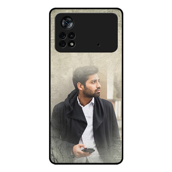 Poco X4 Pro 5G Custom Glass Phone Case - with vintage design