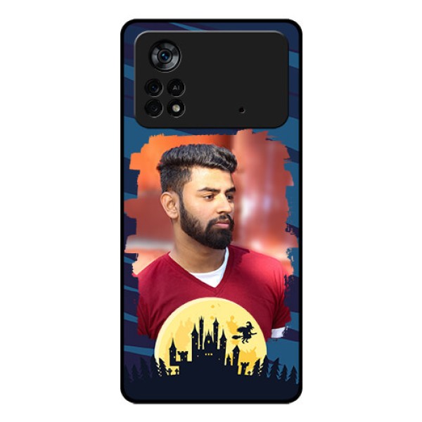 Poco X4 Pro 5G Photo Printing on Glass Case - Halloween Witch Design
