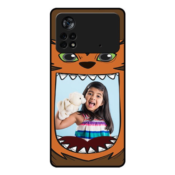 Poco X4 Pro 5G Photo Printing on Glass Case - Owl Monster Back Case Design Poco X4 Pro 5G Photo Printing on Glass Case - Owl Monster Back Case Design