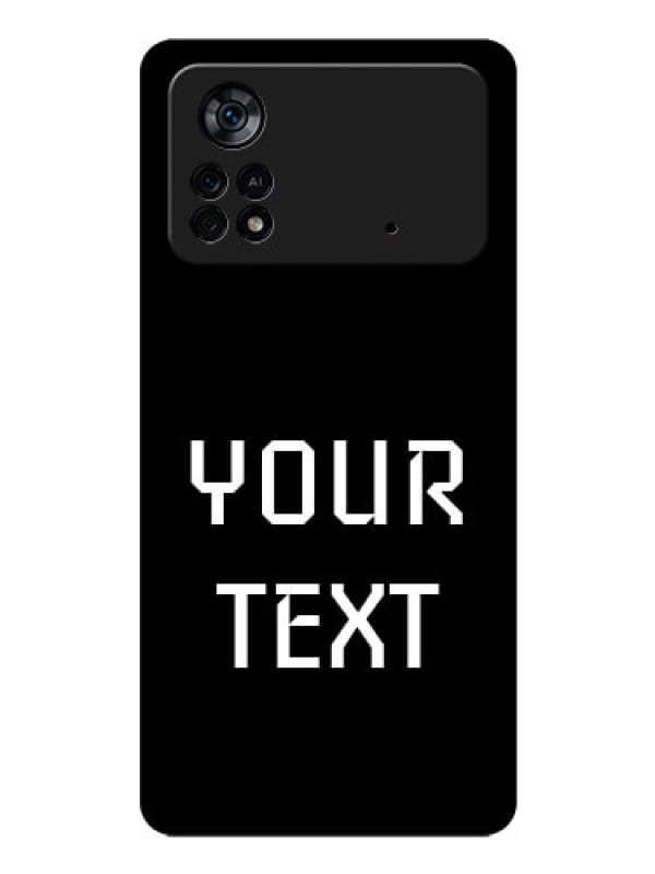 Custom Poco X4 Pro 5G Your Name on Glass Phone Case