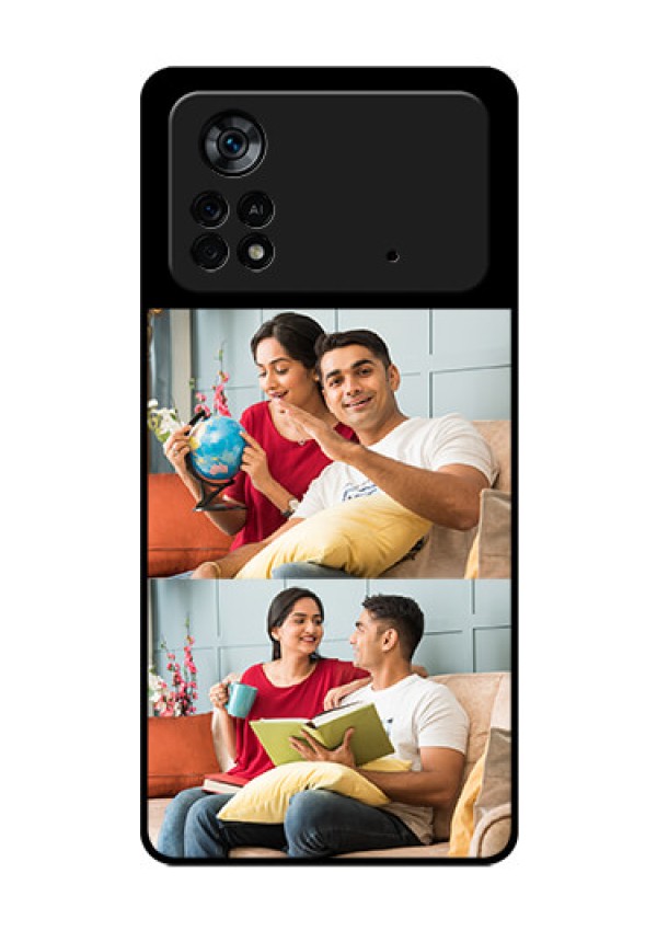 Poco X4 Pro 5G 2 Images on Glass Phone Cover