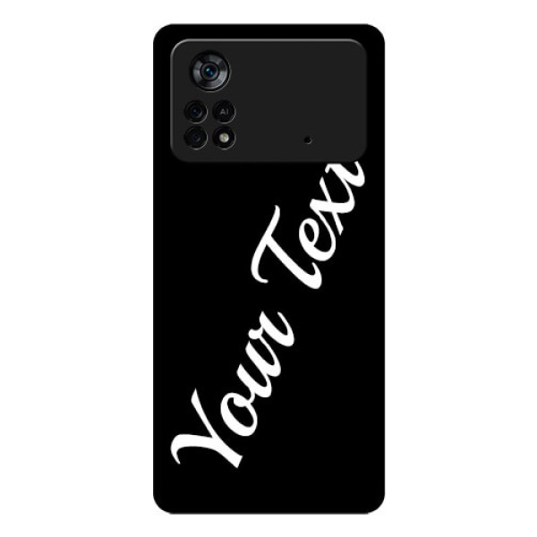 Poco X4 Pro 5G Custom Glass Mobile Cover with Your Name