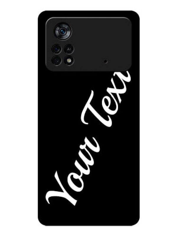 Custom Poco X4 Pro 5G Custom Glass Mobile Cover with Your Name