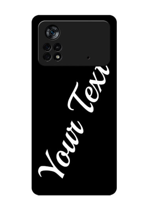 Poco X4 Pro 5G Custom Glass Mobile Cover with Your Name