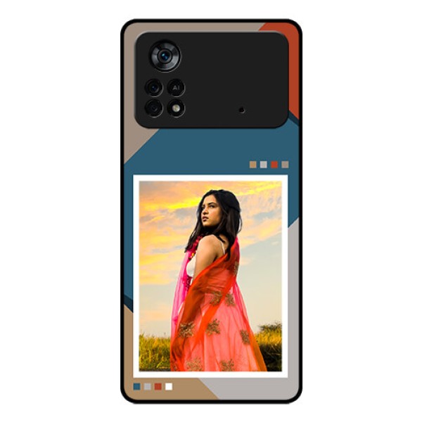 Poco X4 Pro 5G Personalized Glass Phone Case - Retro color pallet Design Poco X4 Pro 5G Personalized Glass Phone Case - Retro color pallet Design