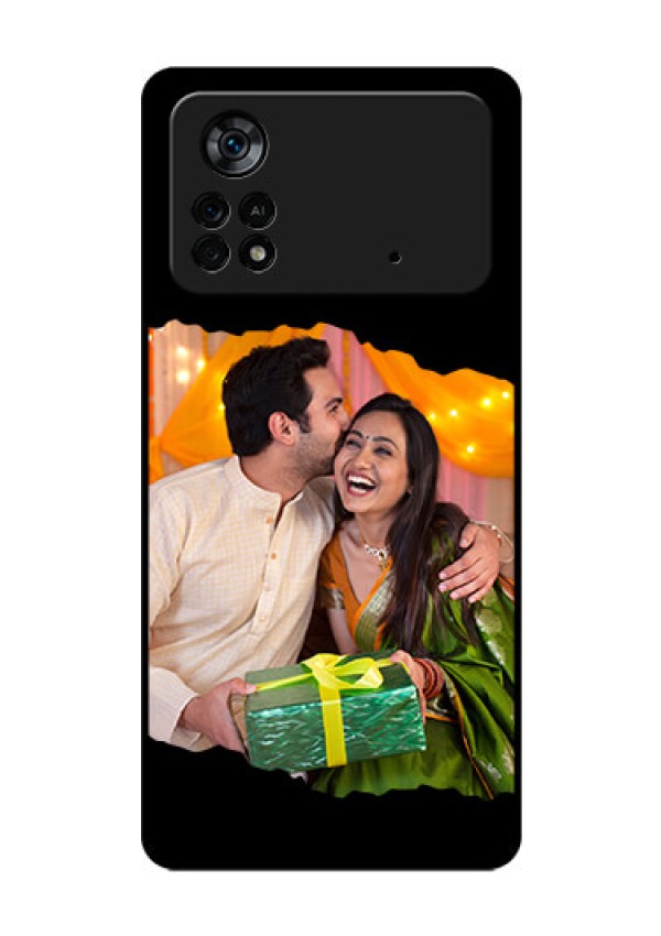 Poco X4 Pro 5G Custom Glass Phone Case - Tear-off Design