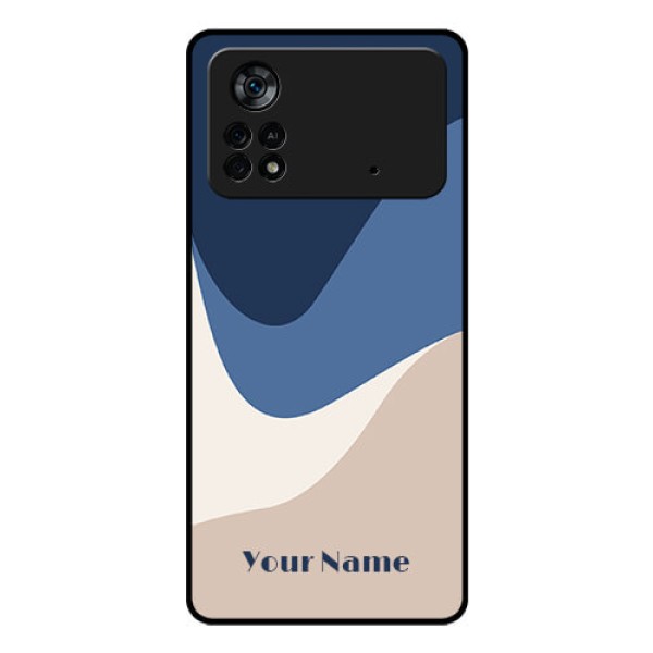 Poco X4 Pro 5G Custom Glass Phone Case - Abstract Drip Art Design