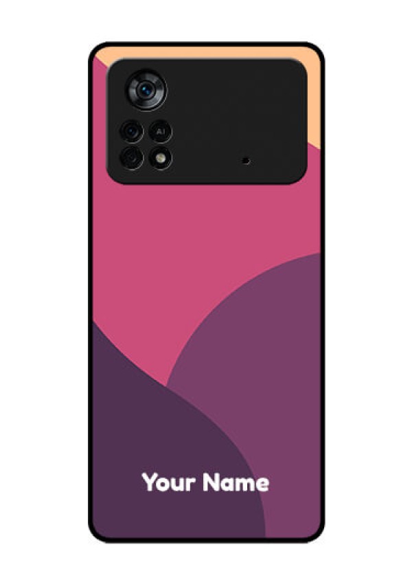 Poco X4 Pro 5G Custom Glass Phone Case - Mixed Multi-colour abstract art Design