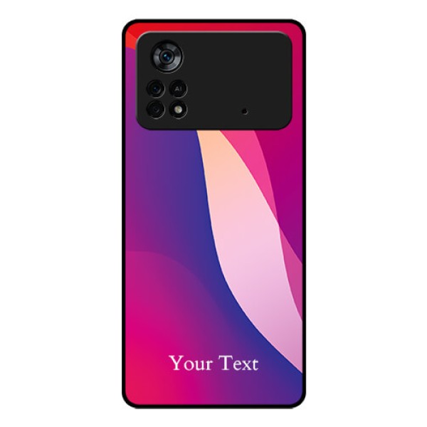 Poco X4 Pro 5G Personalized Glass Phone Case - Digital abstract Overlap Design Poco X4 Pro 5G Personalized Glass Phone Case - Digital abstract Overlap Design
