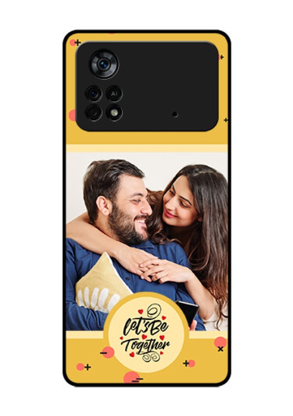 Poco X4 Pro 5G Photo Printing on Glass Case - Lets be Together Design